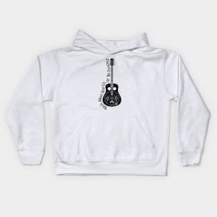 Resonator Guitar - Rich Men North Of Richmond Kids Hoodie